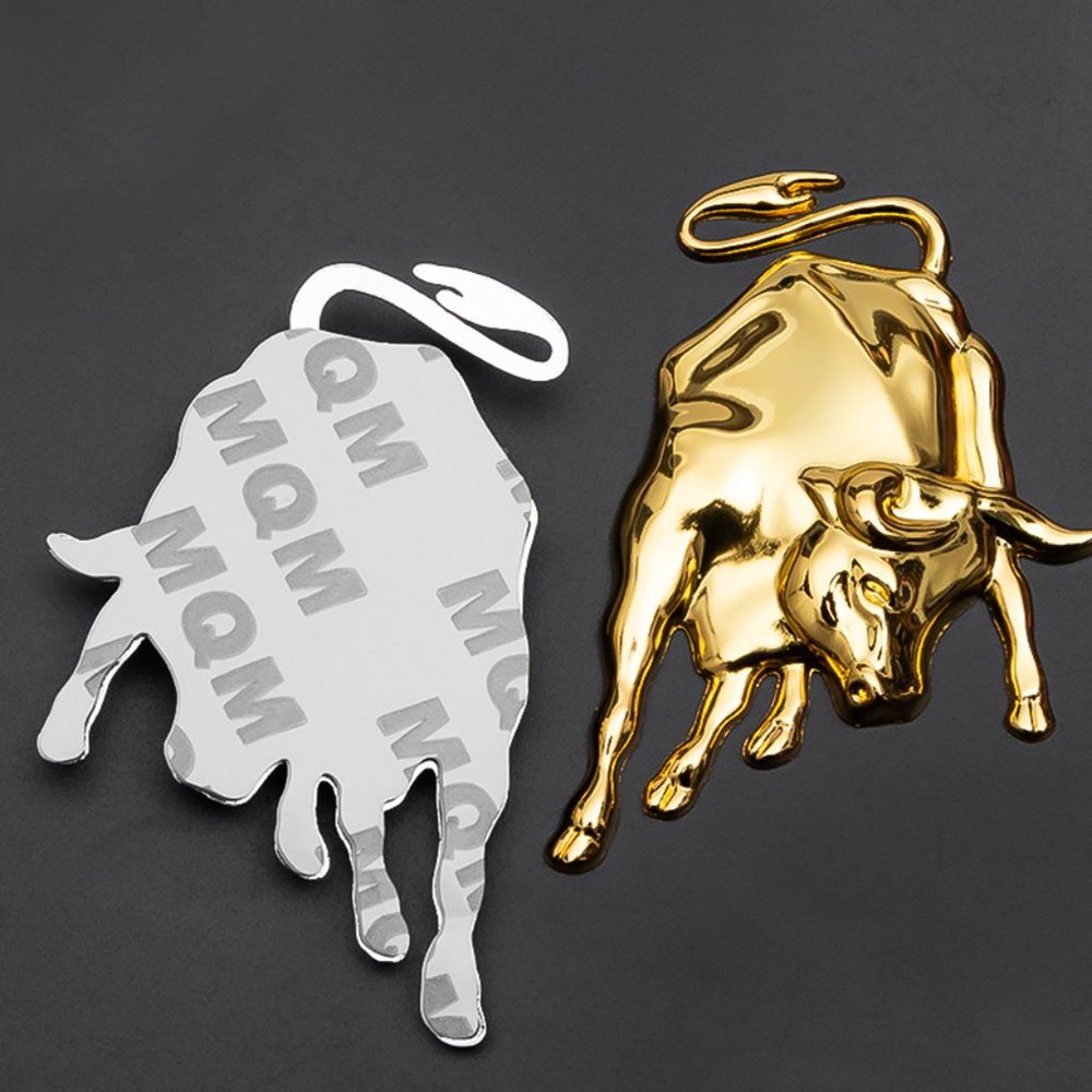 Golden Lamborghini Murcielago Gallardo LOGO BADGE Emblem